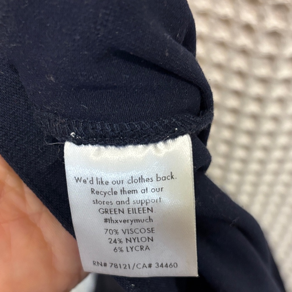 Navy Classic Eileen Fisher Pants View 6